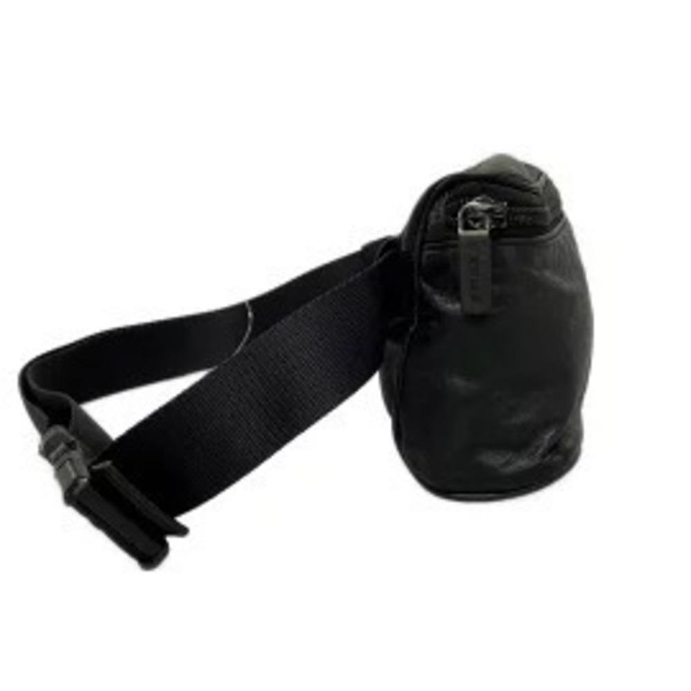 Miu Miu Waist Pouch Clutch Black Leather